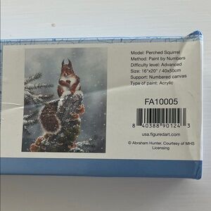 Perched Squirrel Paint by Numbers Kit by FiguredArt